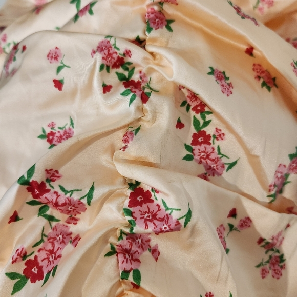 For Love And Lemons Aster Floral Mini Dress Peach NWT Size Small - Picture 14 of 14